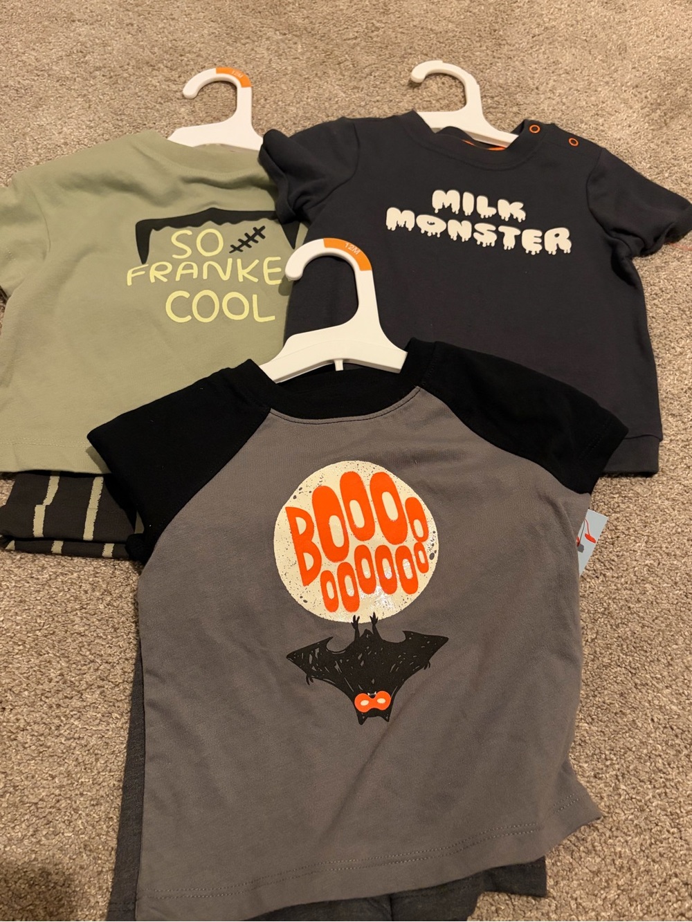 NWT Lot of Cat & Jack Halloween Tee Set